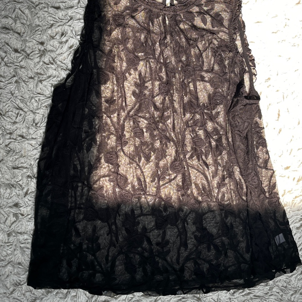 Black Lace Babydoll Dress
